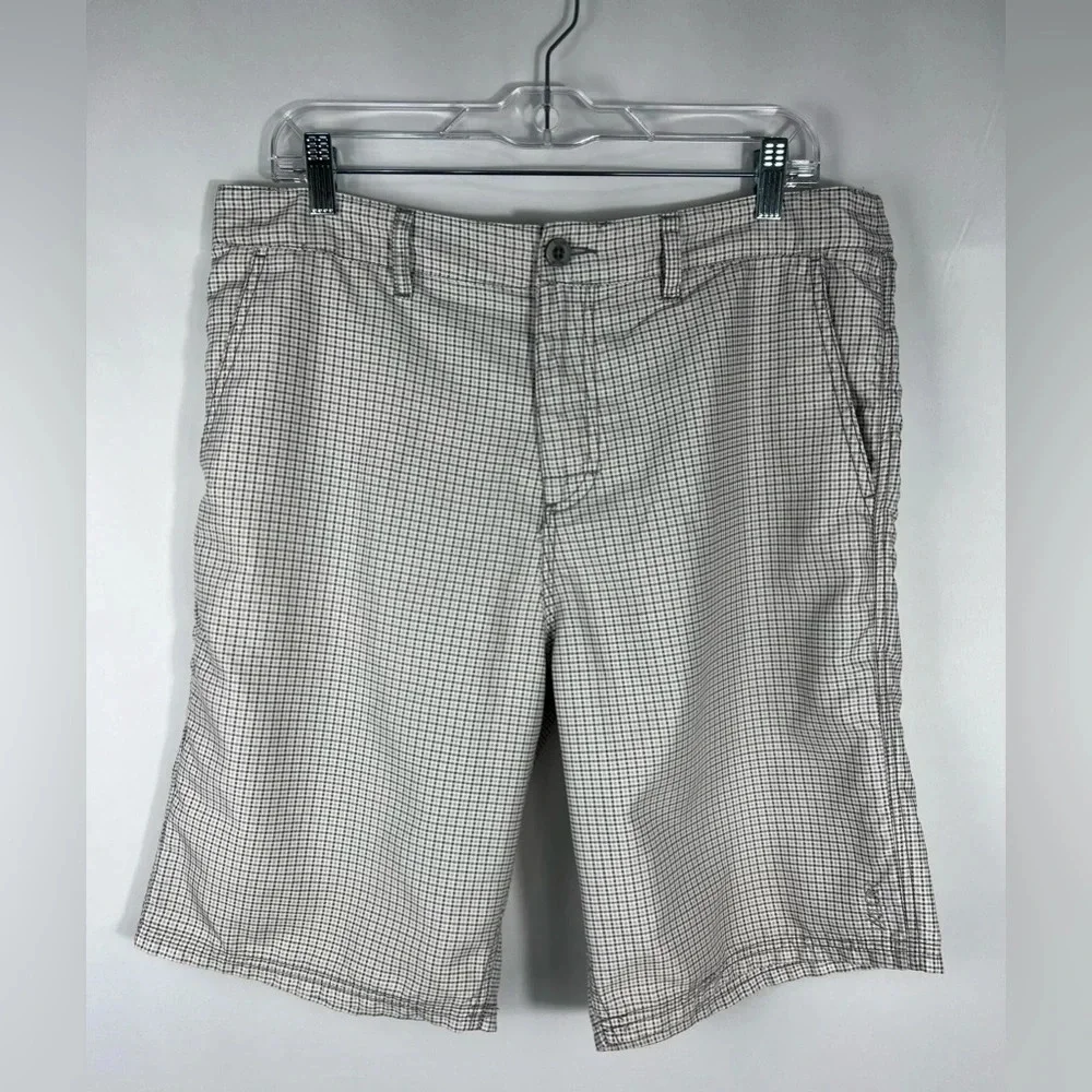 Valor Men's Board Shorts White Gray  Size 34